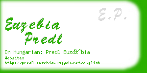 euzebia predl business card